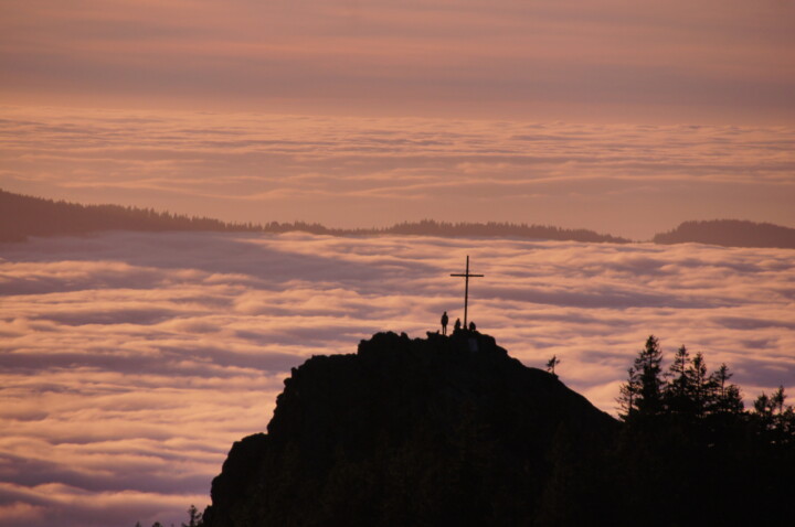Abendstimmung am Kleinen Osser im Naturpark Oberer Bayerischer Wald. © Anette Lafaire