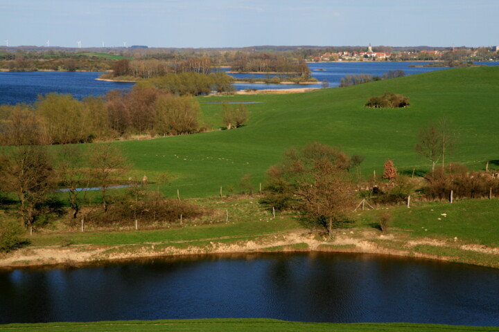 Blick über den Großen See nach Fürstenwerder © Naturpark Uckermärkische Seen